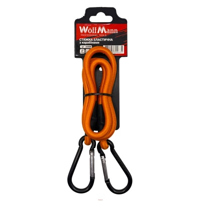 Стяжка еластична з карабінами 8мм х 80м 1шт ТМ «WoffMann professional tools»