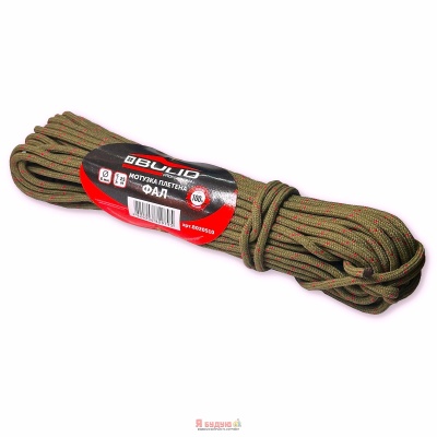 Мотузка плетена  ФАЛ 6мм 25м   TM "BULID"