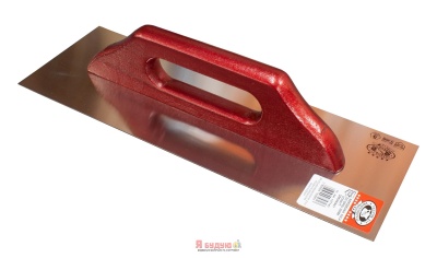 Терка з нержавійки усилена 380х130мм ручка Дерев'яна OLEJNIK