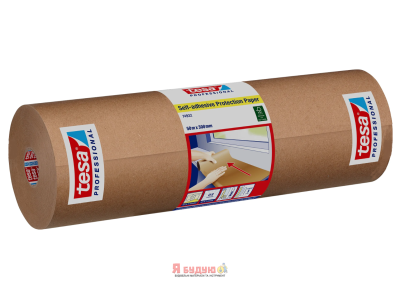 Самоклеючий захисний папір 50м х 300мм ТМ "TESA" 5/1