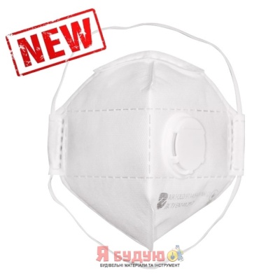 Респіратор одноразовий з клапаном видиху, рівень захисту FFP1_4 ПДК / AIR FOLD 9114 FFP1
