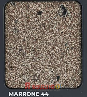 SEMPRE Мармуровий камінь - декоративна та захисна штукатурка 25кг MARRONE 44		