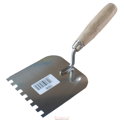 Кельма штукатурна 120мм зуб 8х8мм попереду