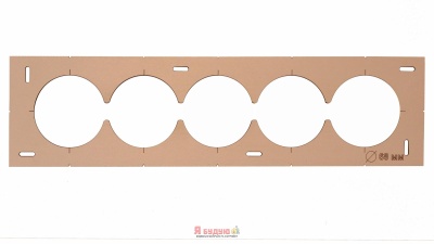 Шаблон під розетку 5шт (дерево)