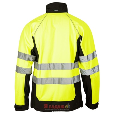 Куртка софтшелл сигнальна р. XL, колір комбінований: жовтий/чорний SOUTHHAMPTON арт. 30105