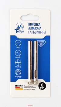 Коронка алмазна гальванічна Т-Nova 06mm