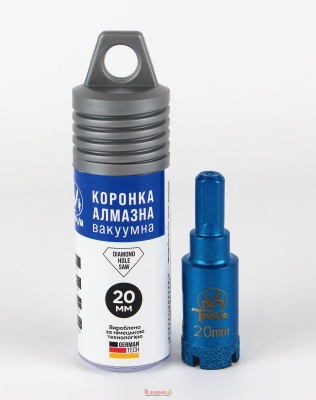 Коронка алмазна вакуумна Т-Nova 20mm