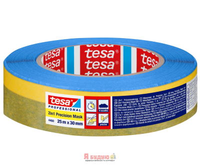 Малярна стрічка Professional 2 в 1 25м x 30мм ТМ "TESA"30/1