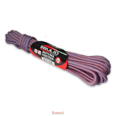 Мотузка плетена візерункова 8мм 10м TM "BULID"