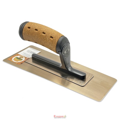 Терка VENETIAN ЗОЛОТО загартована нержавіюча сталь 240х80х100х0,3мм ручка Корок