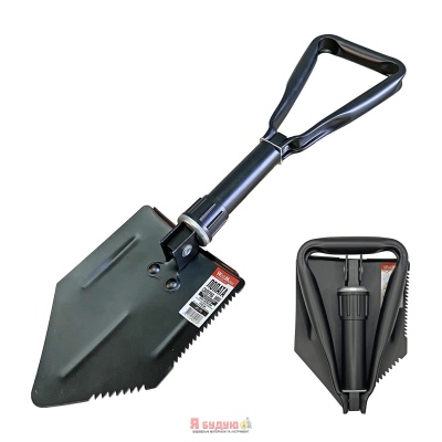 Лопата Міні саперна складна металева трикутна ручка 580мм