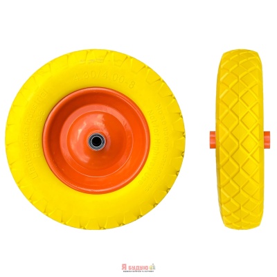 Поліуретанове КОЛЕСО 4.80/4.00 -8 до тачки ( під вісь -20мм)