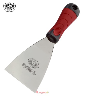 Шпатель з нержавійки 100мм ручка Двохкомпонентна OLEJNIK