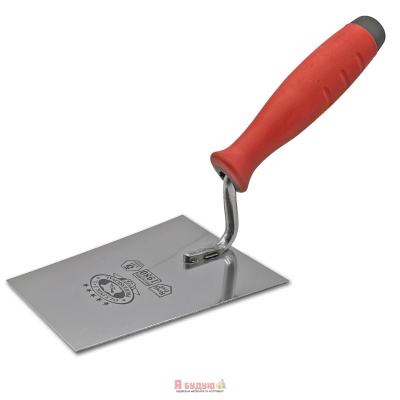 Кельма трапецієвидна широка 140мм нержавіюча сталь ручка Двохкомпонентна OLEJNIK