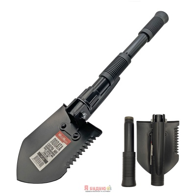 Лопата Міні саперна складна гумова ручка 410мм 